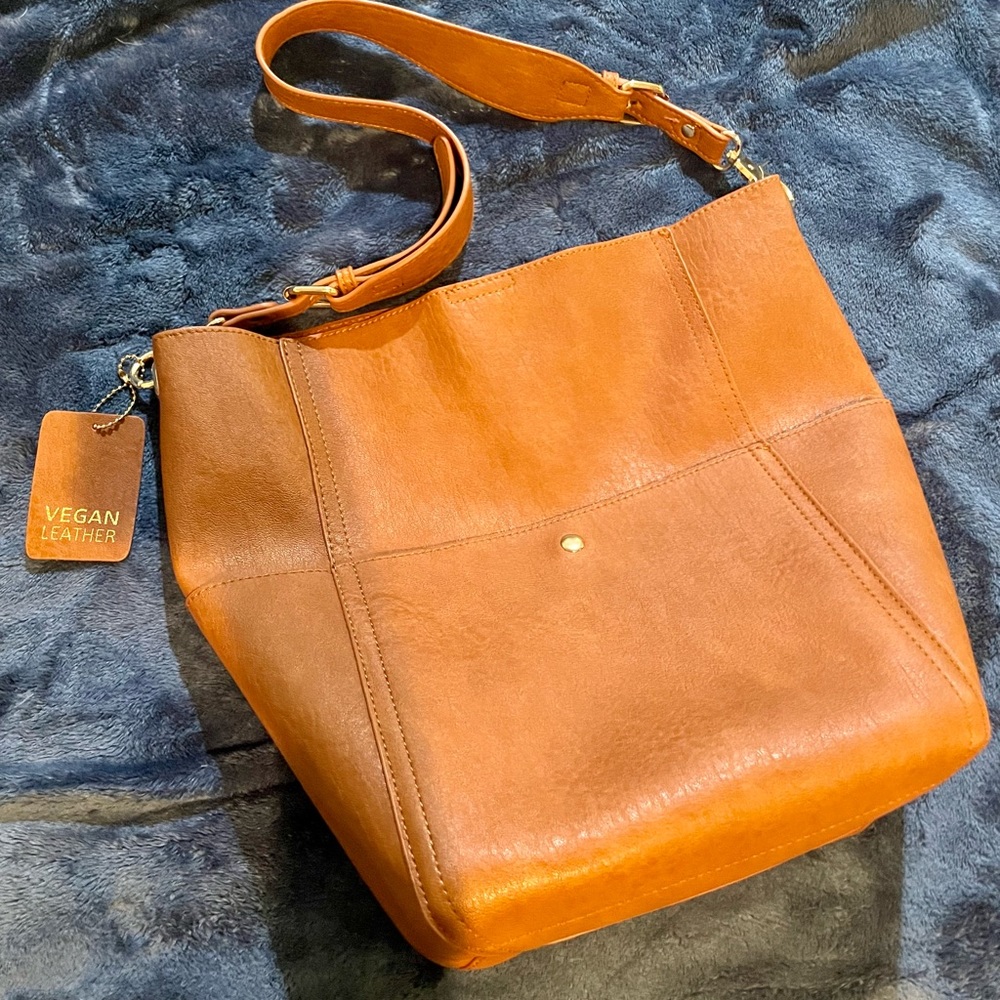 Boho Vegan Leather Shoulder Bag